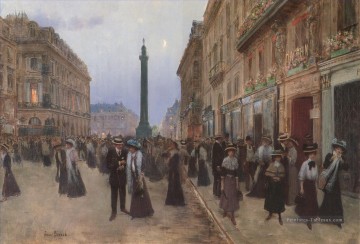 La Modiste Sur Les Champs Elysees Paris scènes Jean Béraud Peinture à l'huile
